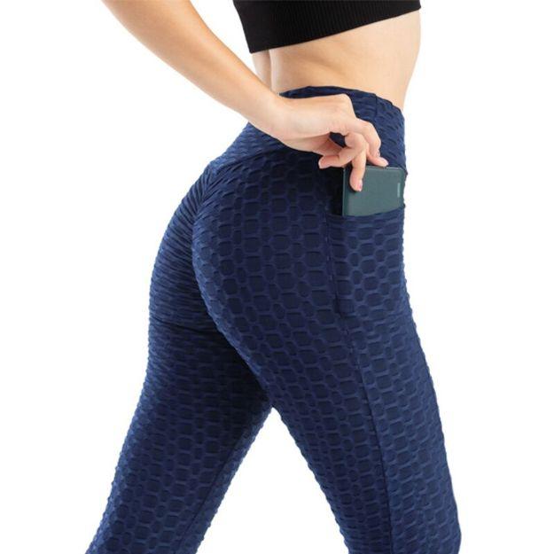 Anti Cellulite Textured Heart Booty Effect Navy