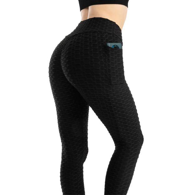 LAOTEPO Tiktok Butt Lifting Cellulite Leggings with Pockets for