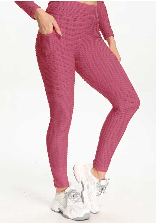 2024 Anti-Cellulite Compression High Waist Slim Leggings With Pockets –  anneryoga